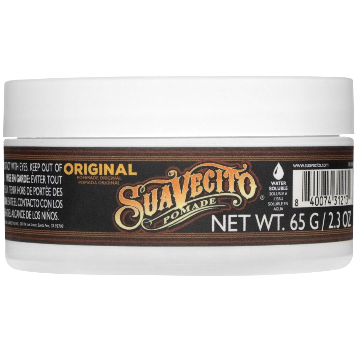 Suavecito Pomade Original Hold 2.3 oz with travel accessories