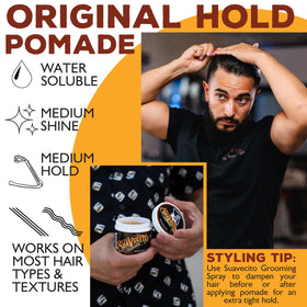 Suavecito Pomade Original Hold creamy texture