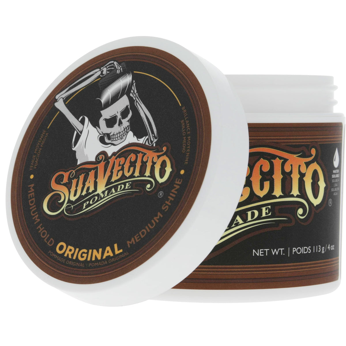 Suavecito Pomade Original Hold in grooming kit