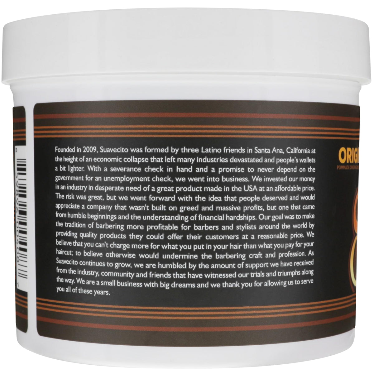 Suavecito Pomade Original Hold Pomade 32 oz with hairbrush