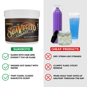 Suavecito Pomade Original Hold Pomade 32 oz with lid open