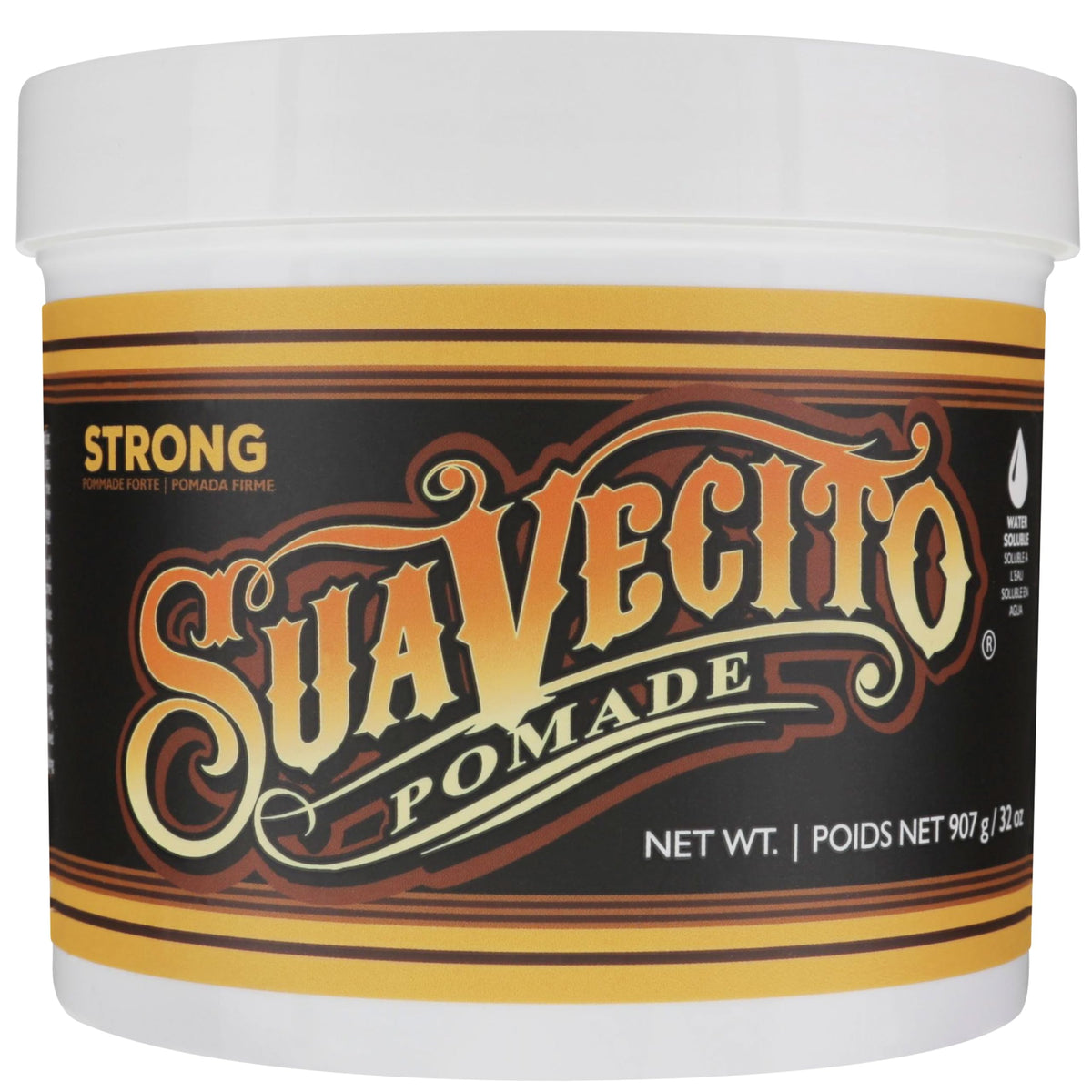 Suavecito Pomade Strong Hold Hair Pomade 32 oz front view