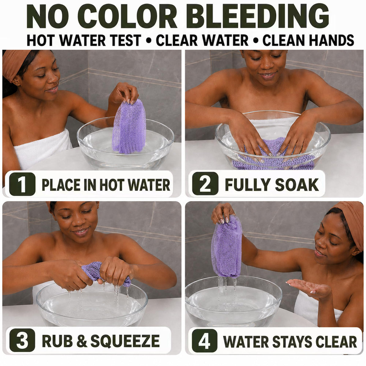 SubSahara African Net Sponge in use during a shower