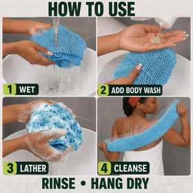 SubSahara African Net Sponge in use during a shower
