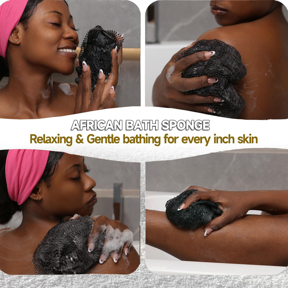 SubSahara African Net Sponge in use during a shower
