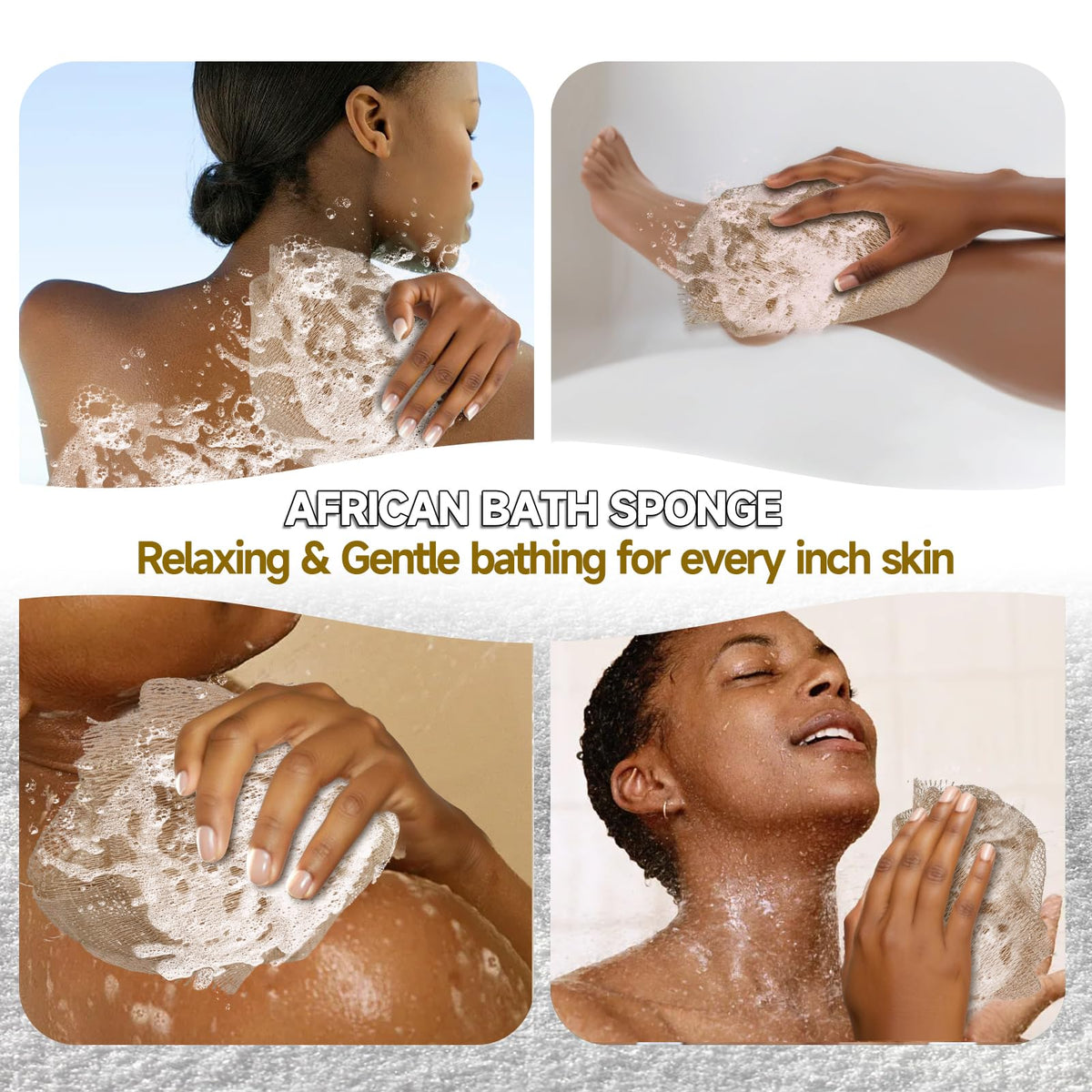 SubSahara African Net Sponge producing rich lather with soap