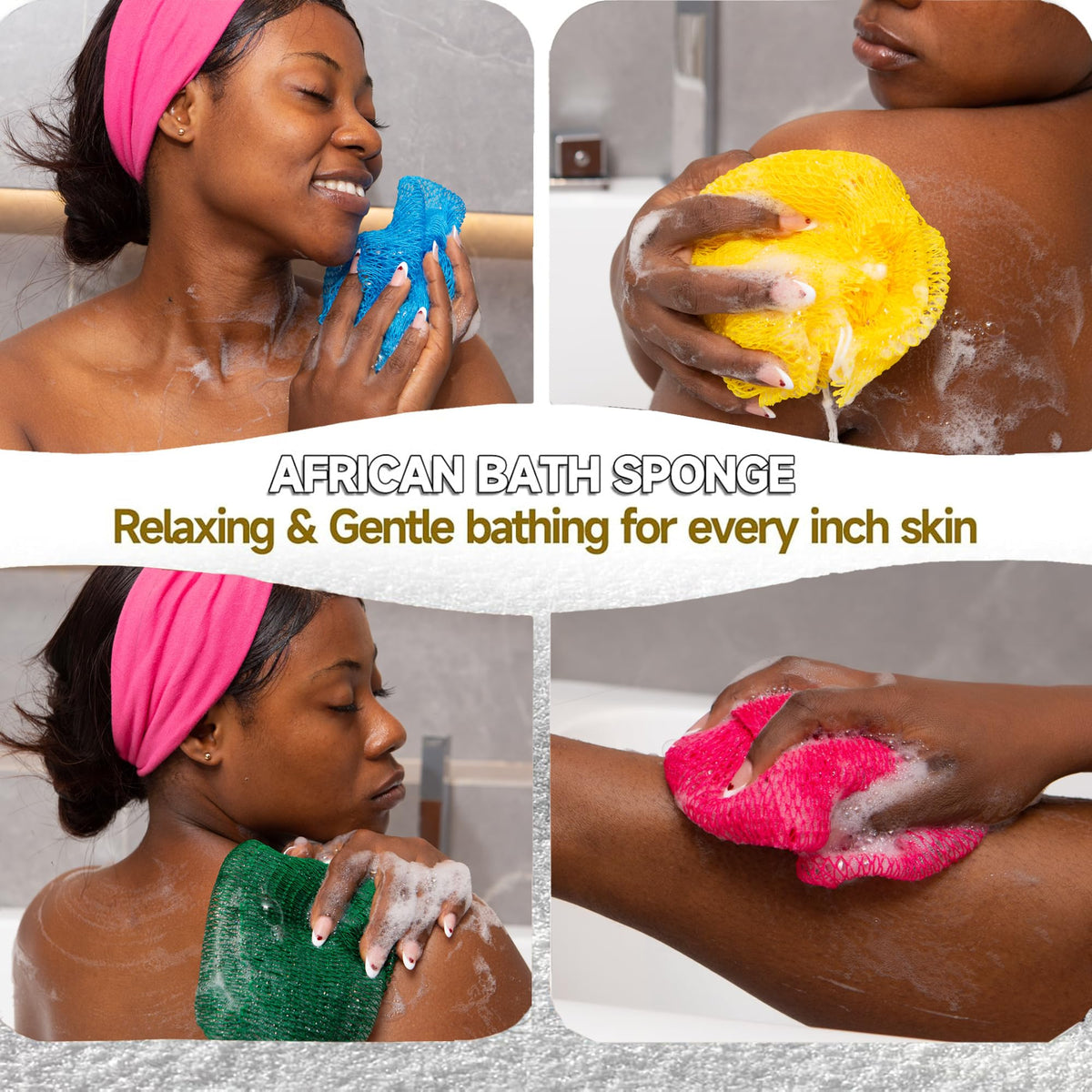 SubSahara African Net Sponge with bar soap lather