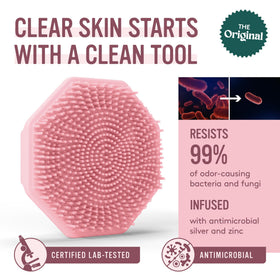 Sud Scrub Antimicrobial Silicone Face Scrubber back view