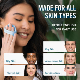 Sud Scrub Antimicrobial Silicone Face Scrubber close-up of antimicrobial features