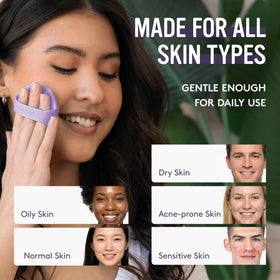 Sud Scrub Antimicrobial Silicone Face Scrubber close-up of texture