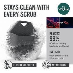 Sud Scrub showing flexible fins designed for gentle exfoliation