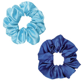 Sufermoe satin silk hair scrunchies in a hair styling scenario