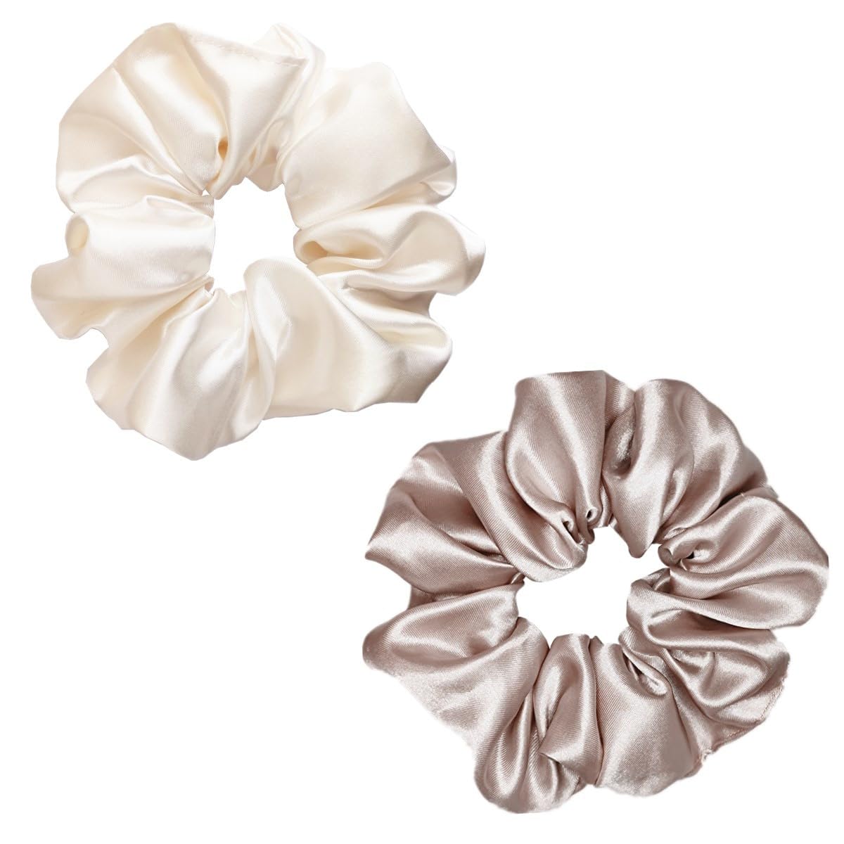 Sufermoe satin silk hair scrunchies in packaging