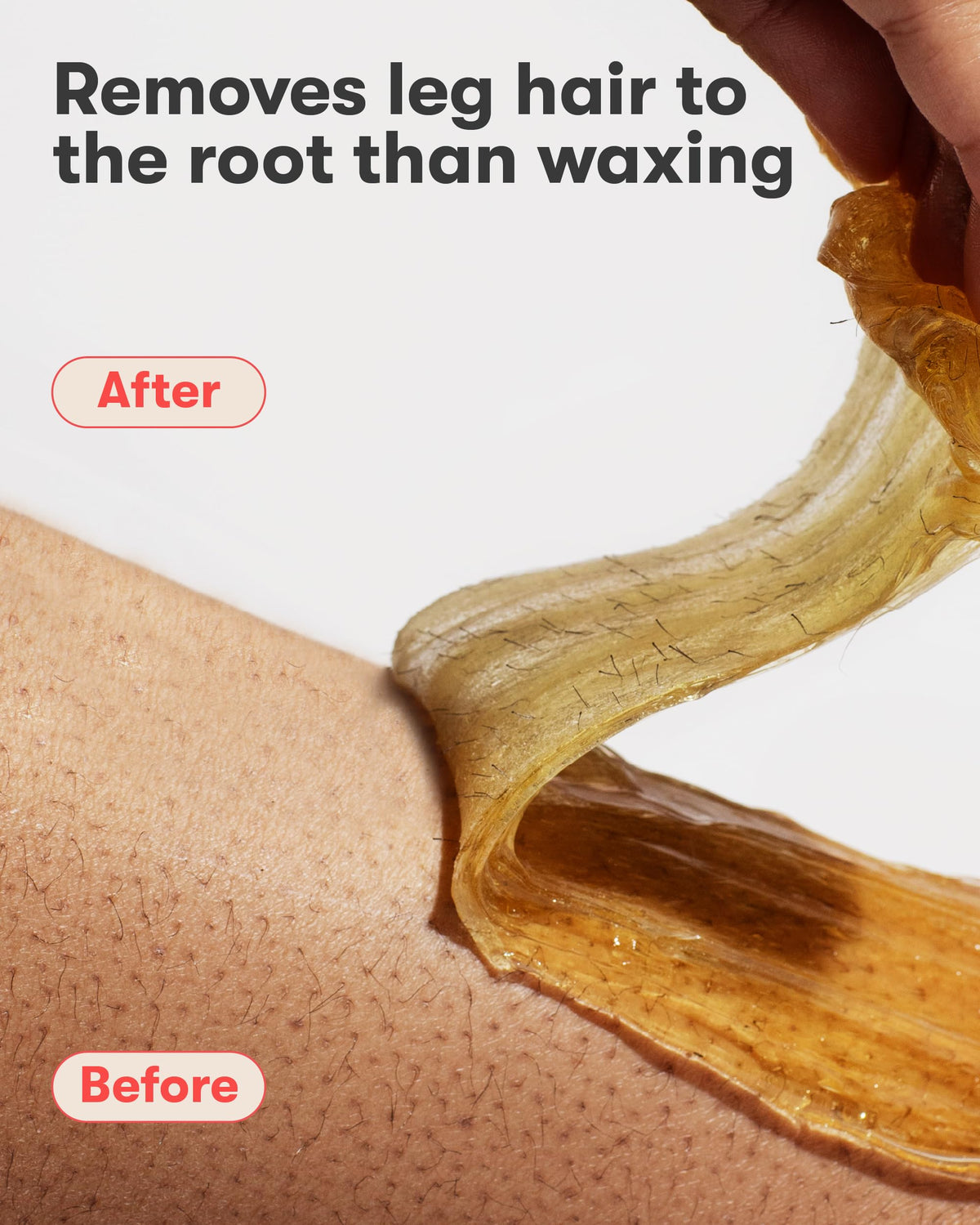 SUGARDOH Sugar Waxing Kit applicator in use