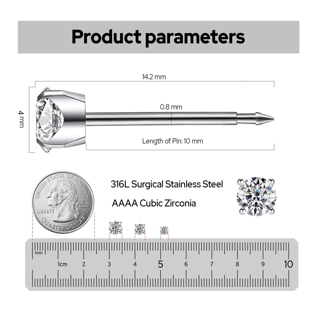 SugarTang disposable ear piercing gun side view