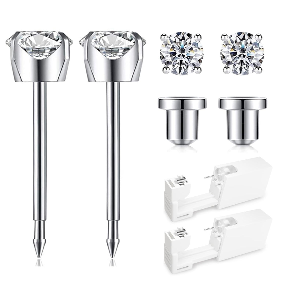 SugarTang Ear Piercing Kit front view with disposable gun