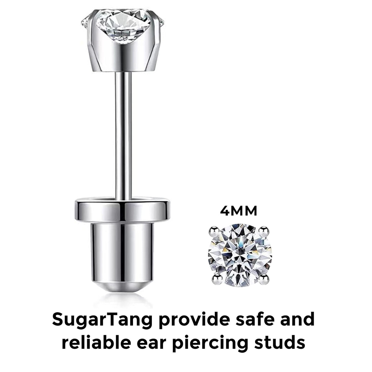 SugarTang Ear Piercing Kit with all components laid out