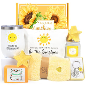 Suhctuptx Get Well Soon Gift Basket front view with contents displayed