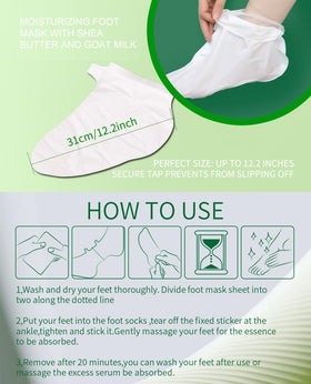 SULADEC foot mask after use with soft feet