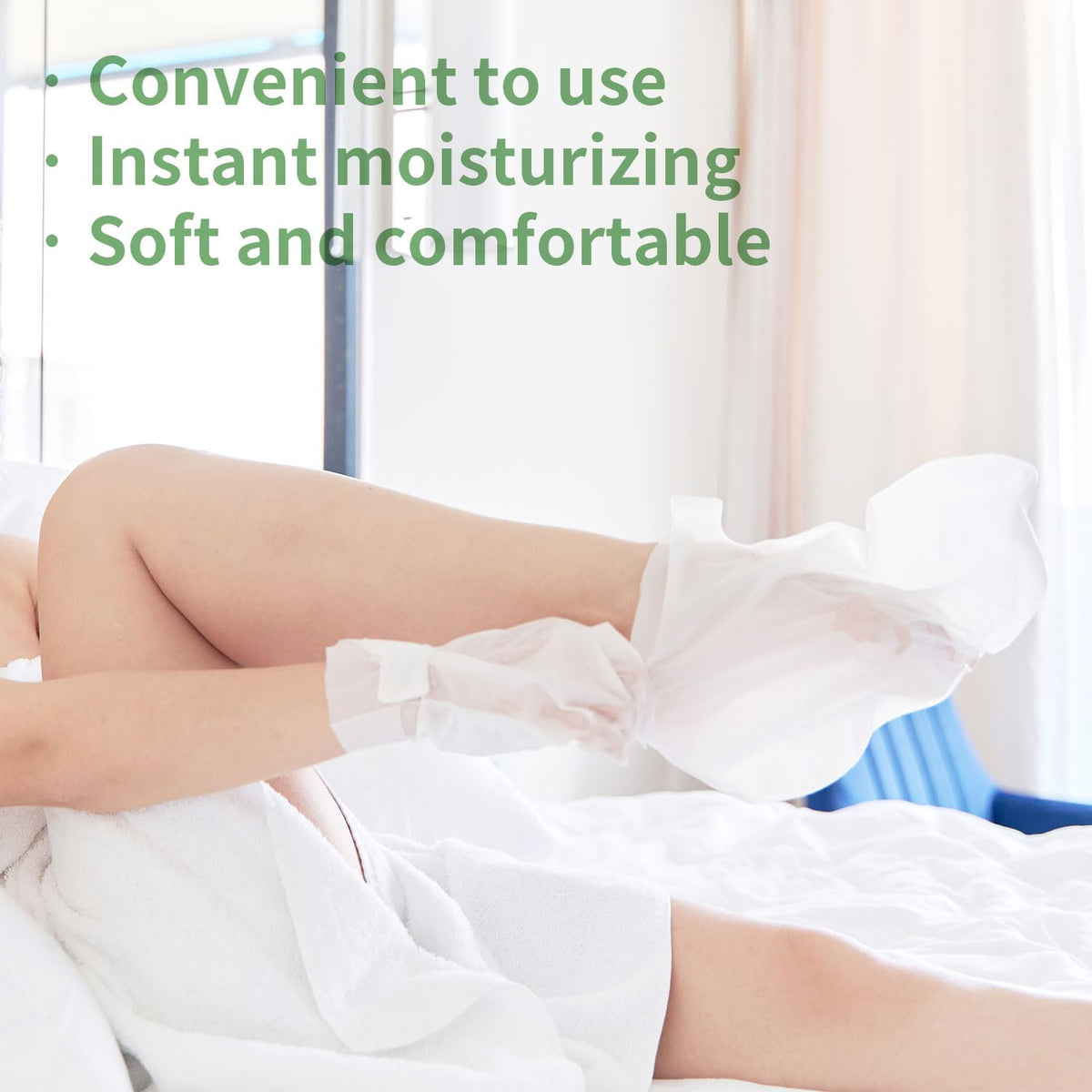 SULADEC Moisturizing Foot Mask in use with relaxing setting