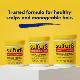 SULFUR8 Anti-Dandruff Conditioner on bathroom shelf