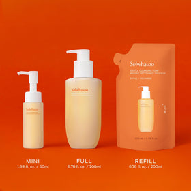Sulwhasoo Gentle Cleansing Foam with water splash