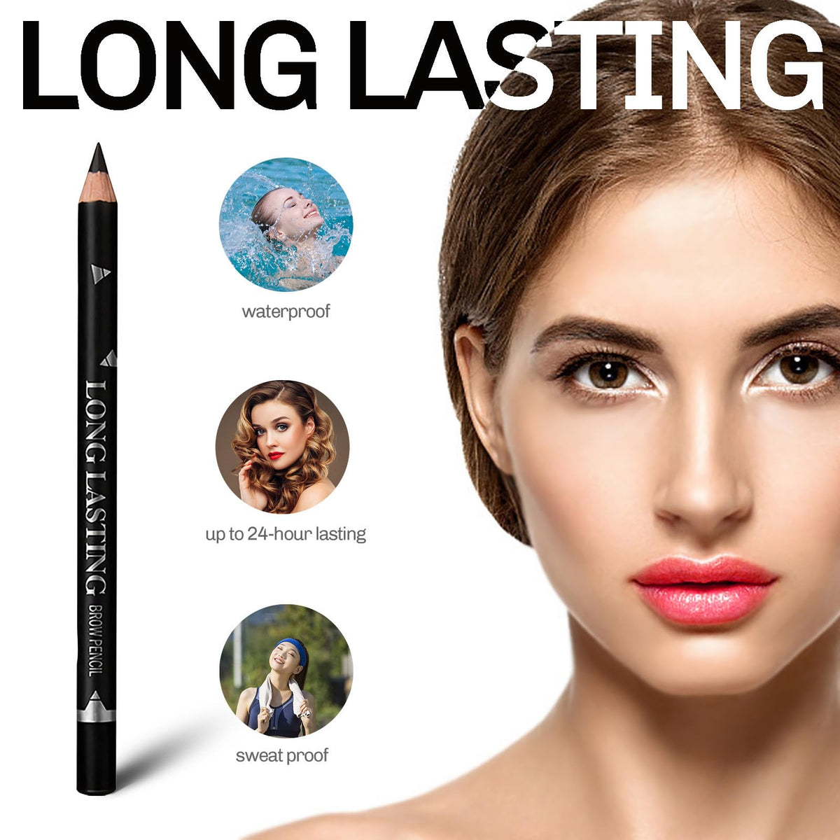 SUMEITANG eyebrow pencil in Dark Brown
