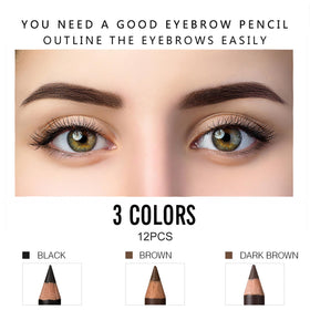 SUMEITANG eyebrow pencil kit with all shades displayed