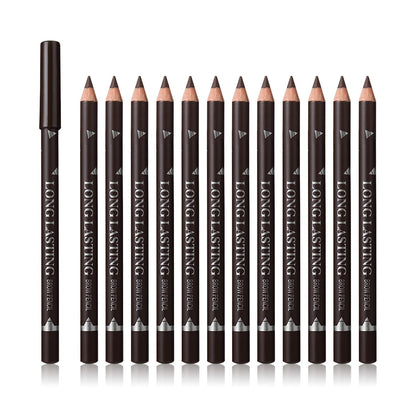 SUMEITANG Eyebrow Pencil Set 12 Pcs dark brown front view