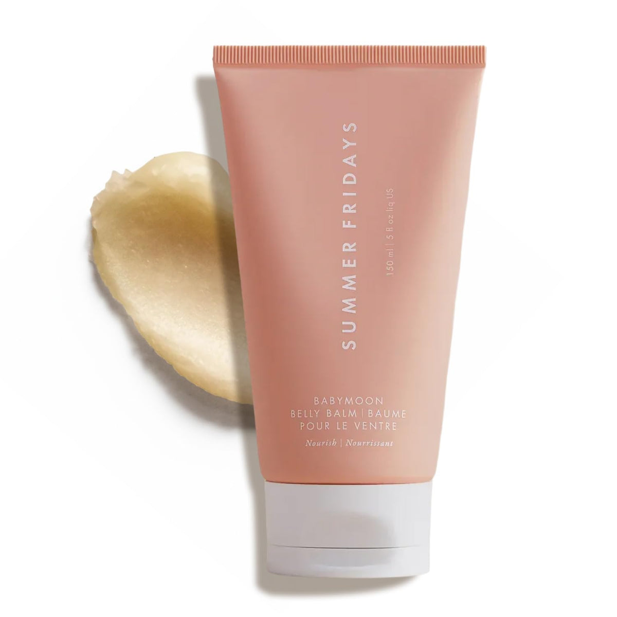 Summer Fridays Babymoon Belly Balm tube front view