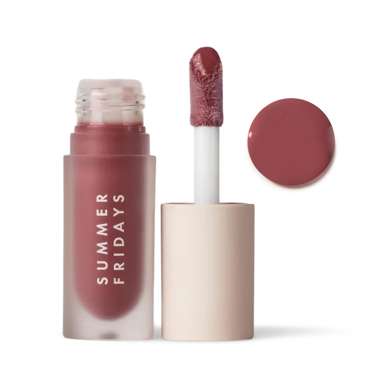 Summer Fridays Dream Lip Oil in Soft Mauve front view