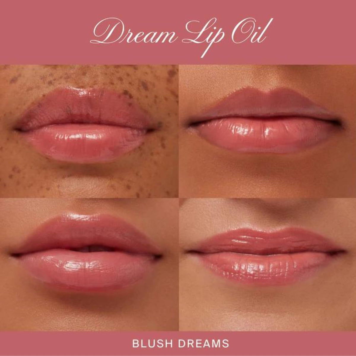 Summer Fridays Dream Lip Oil in use on lips