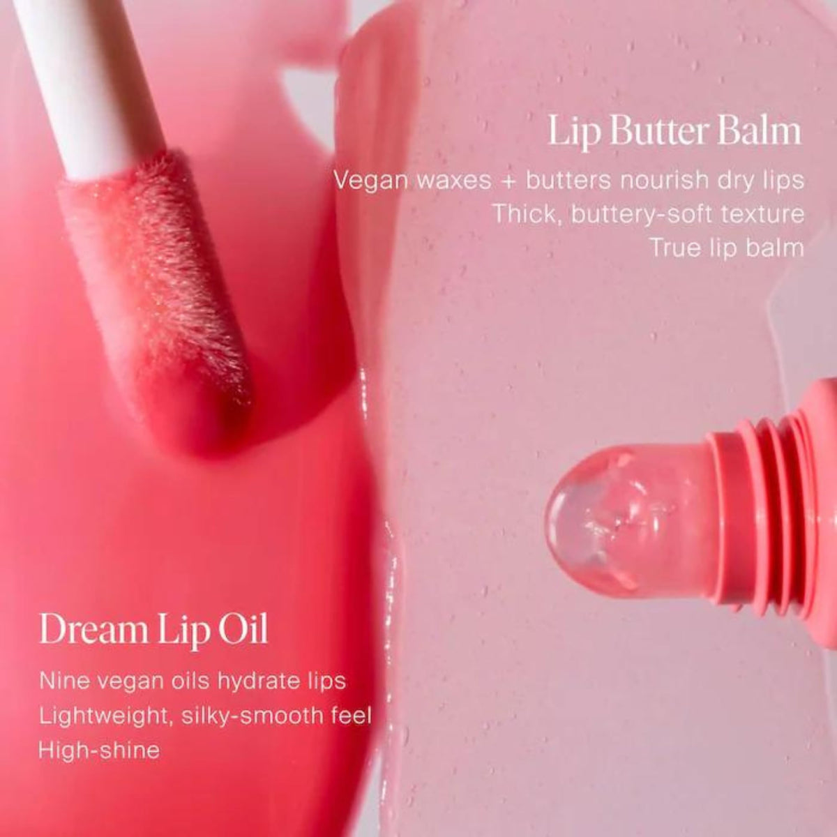 Summer Fridays Dream Lip Oil Pink Cloud close-up