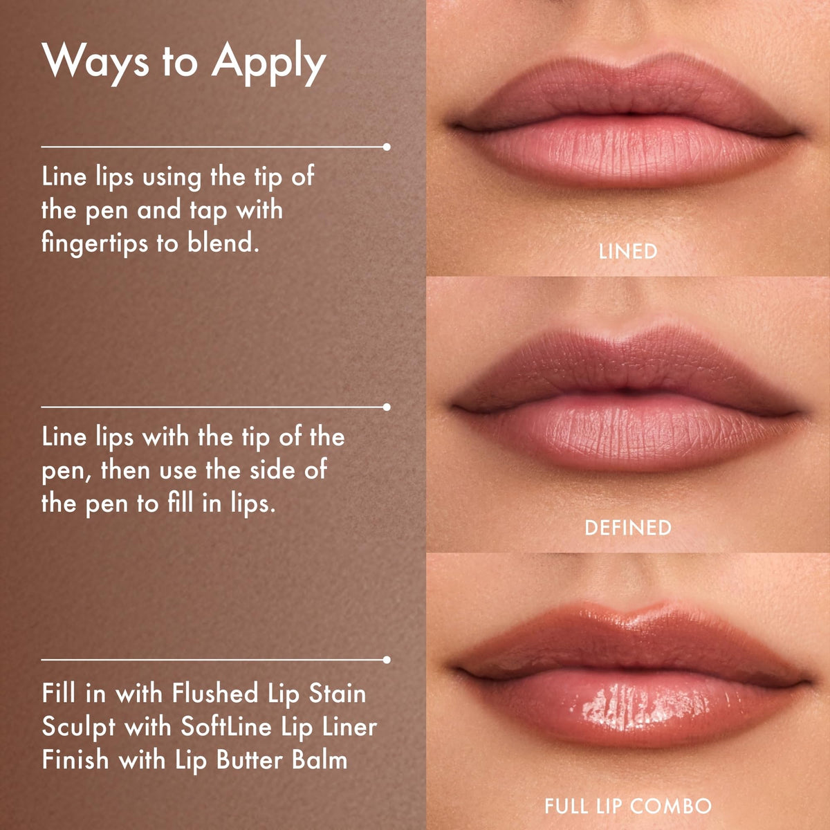 Summer Fridays Flushed Lip Stain Almond 9g on a vanity