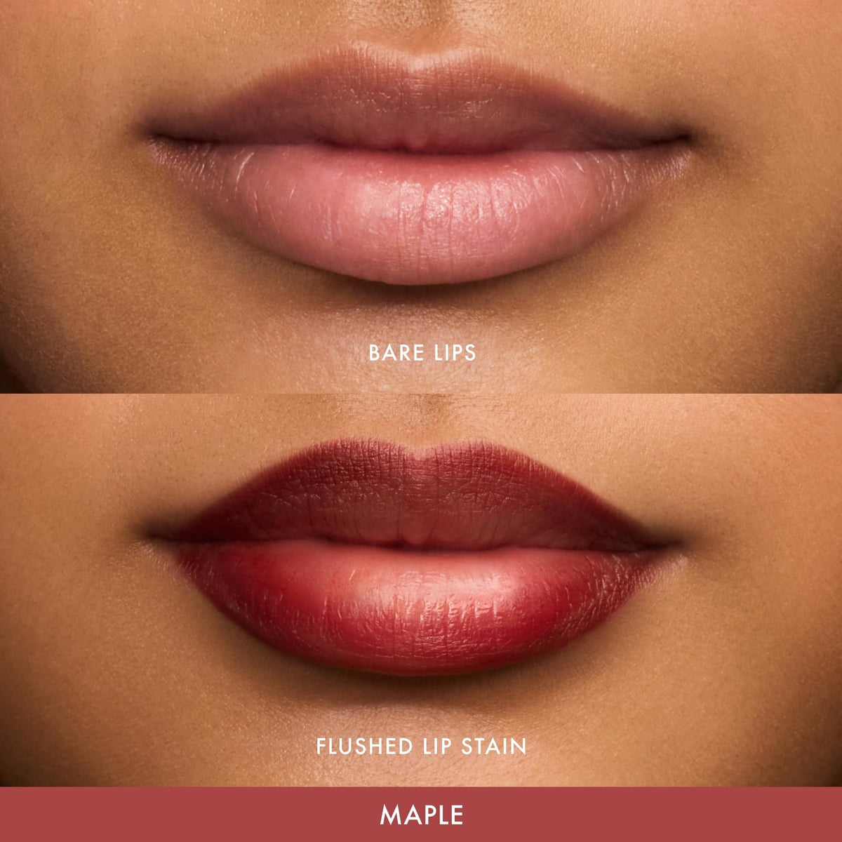 Summer Fridays Flushed Lip Stain Maple applicator close-up