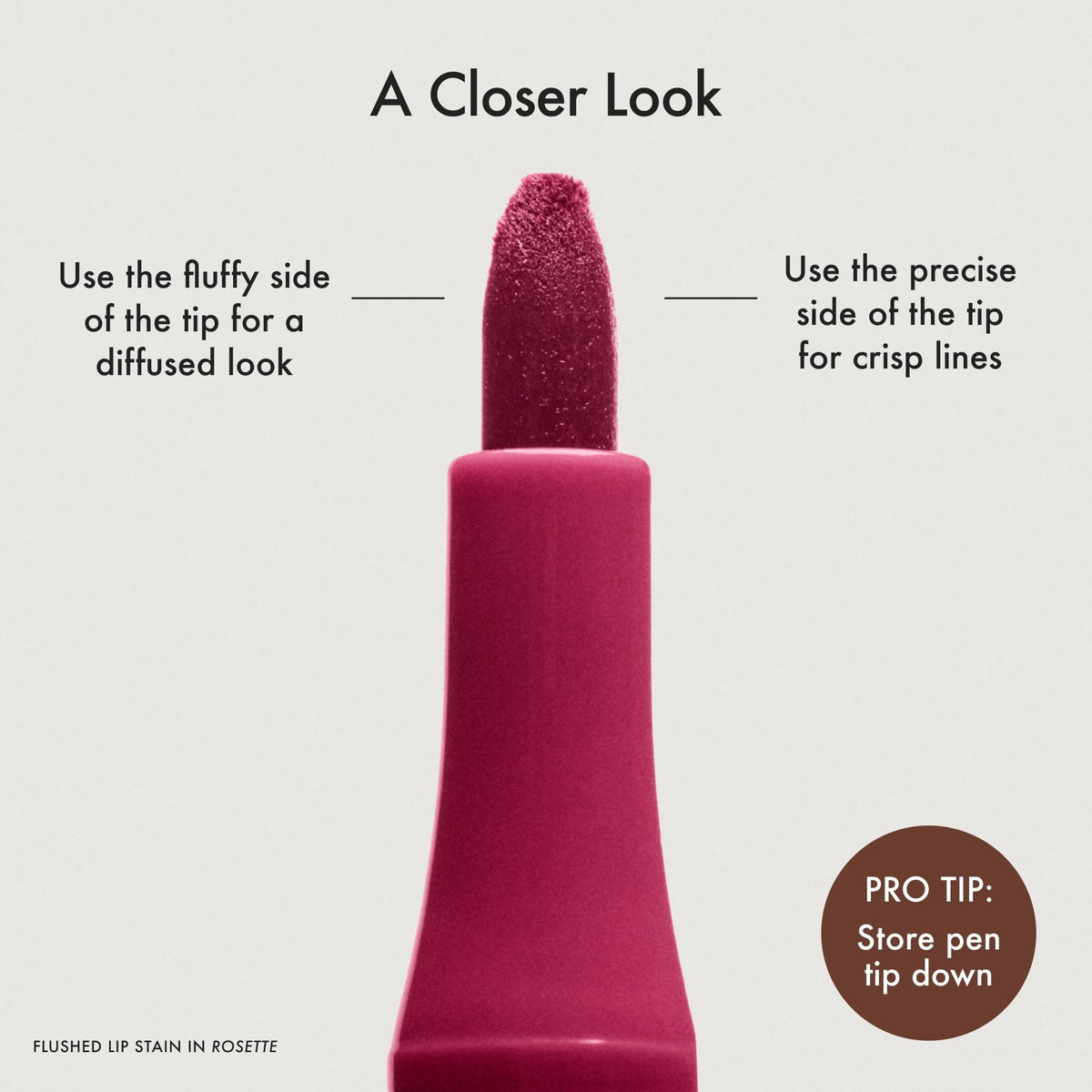 Summer Fridays Flushed Lip Stain Mocha texture on hand