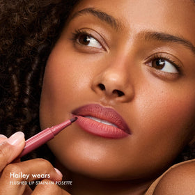 Summer Fridays Flushed Lip Stain Rosette swatch on skin