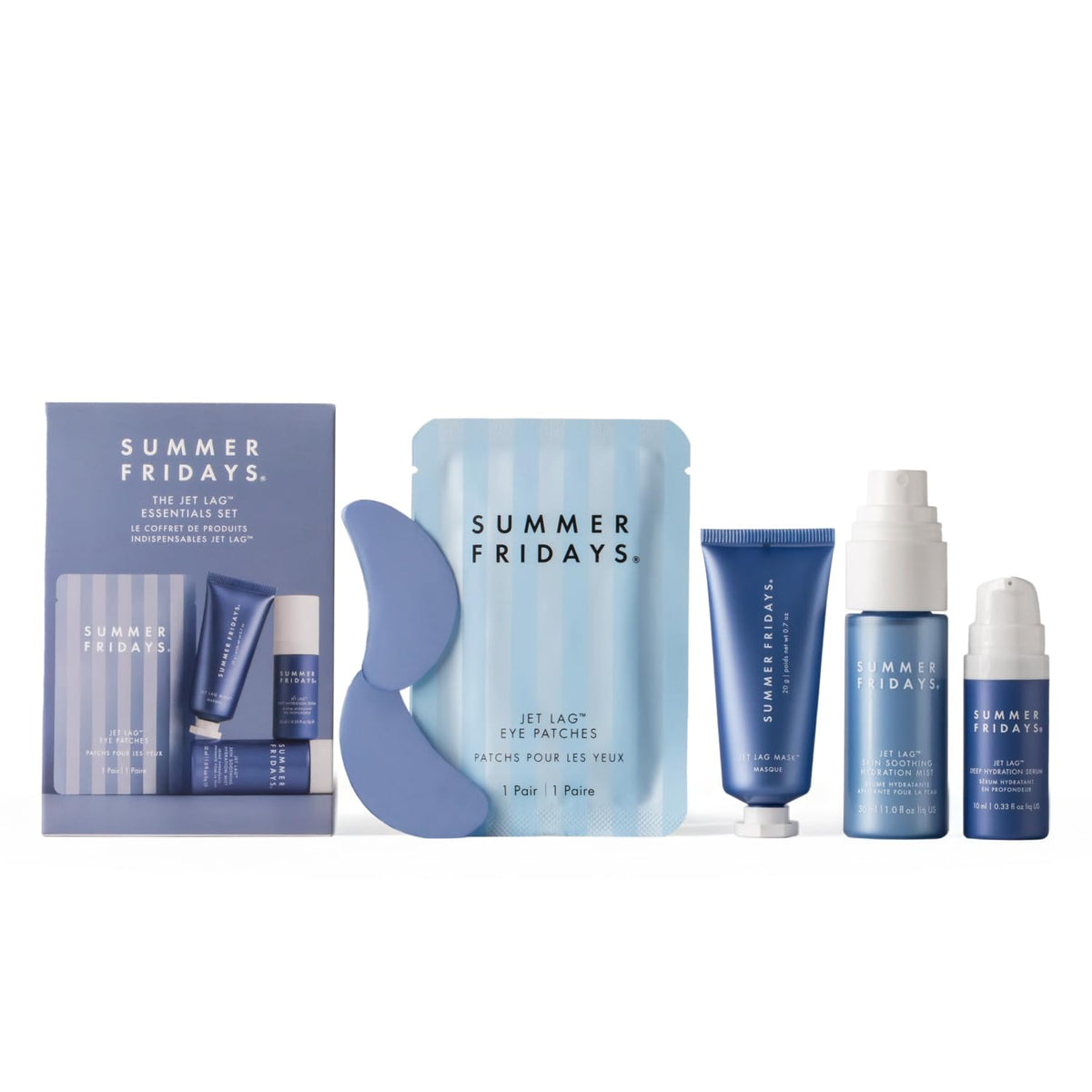 Summer Fridays Jet Lag Essentials Set packaging front view