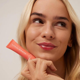 Summer Fridays Lip Butter Balm being applied to lips