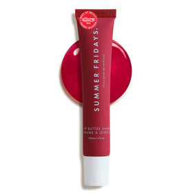 Summer Fridays Lip Butter Balm front view with cherry flavour