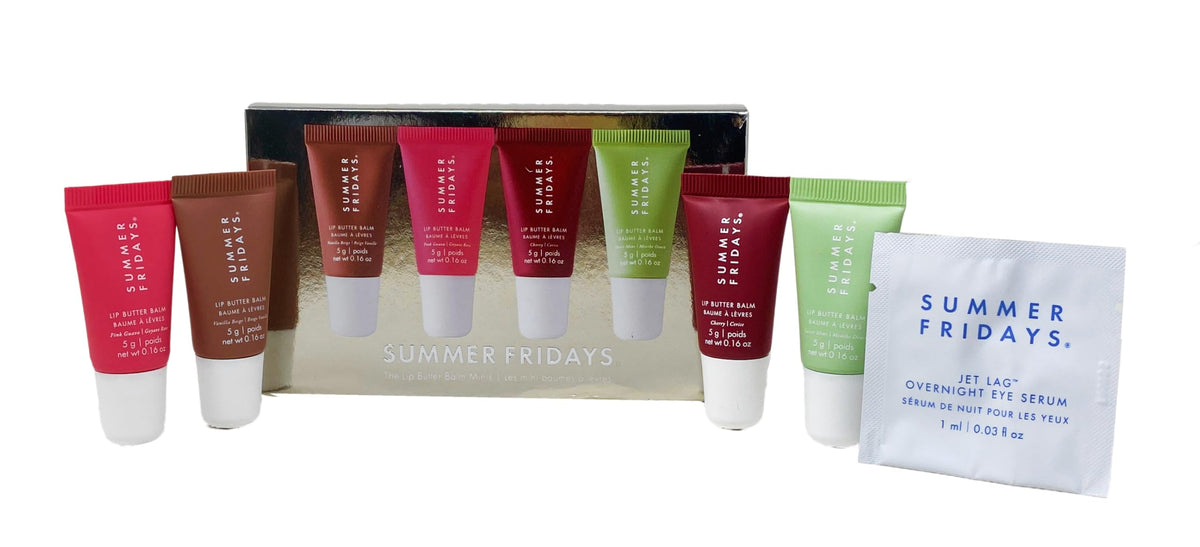 Summer Fridays Lip Butter Balm Minis set with four flavours