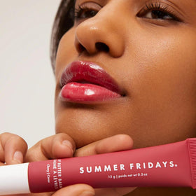 Summer Fridays Lip Butter Balm packaging with cherry design