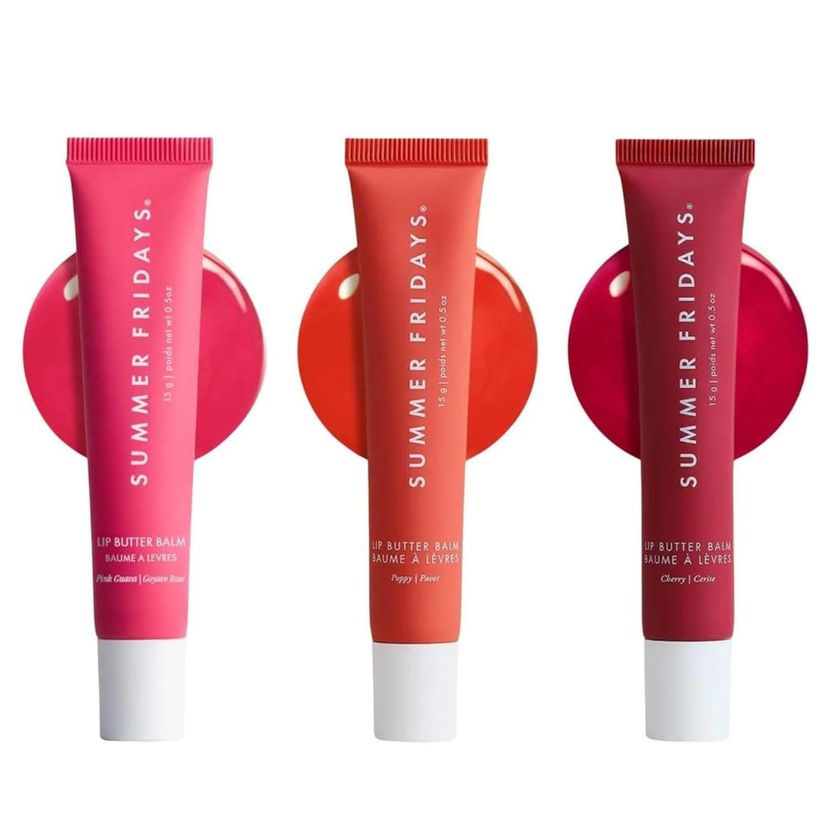Summer Fridays Lip Butter Balm Trio packaging front view