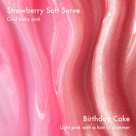 Summer Fridays Strawberry Soft Serve Lip Butter Balm close-up