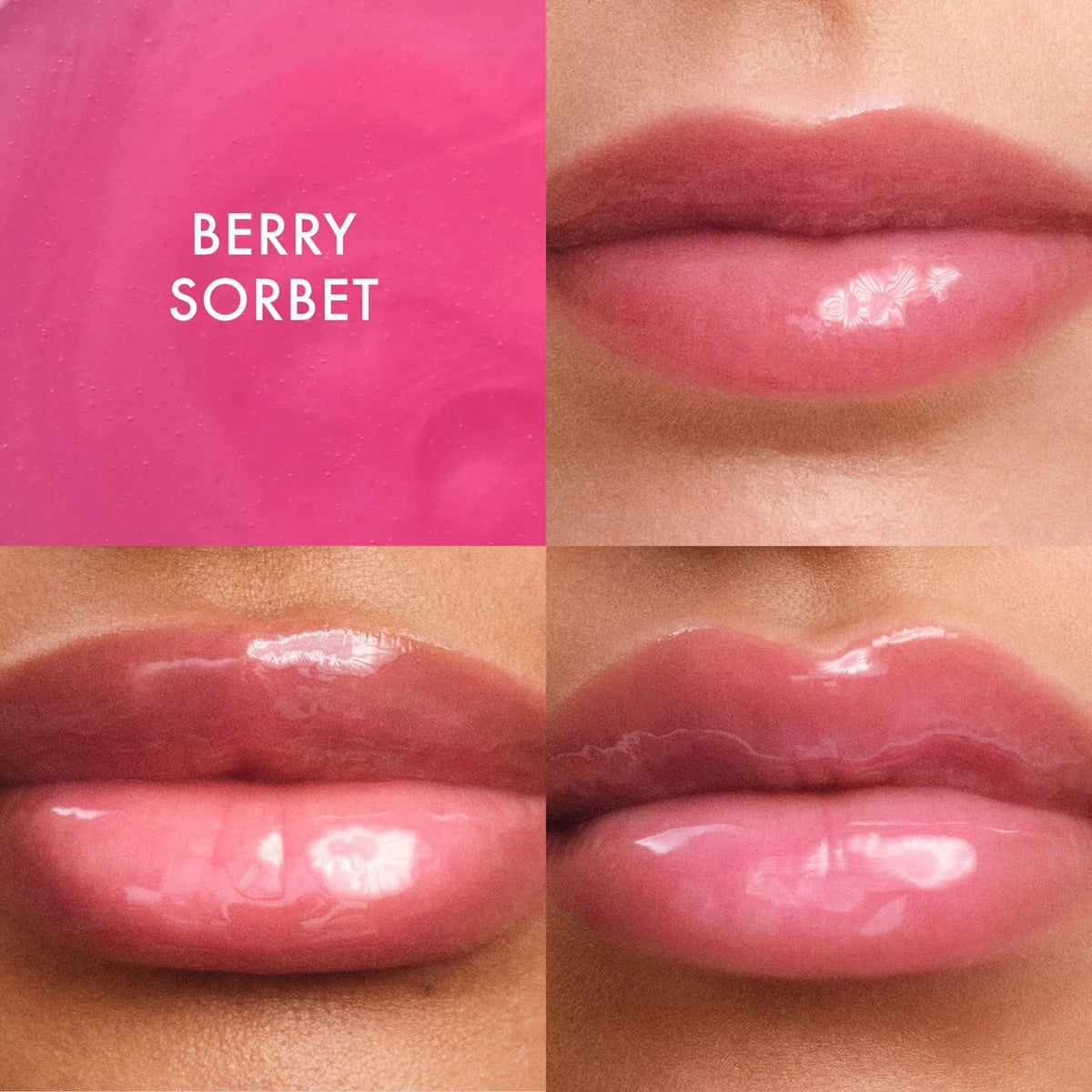 Summer Fridays Sweet Summer Minis Lip Balm Trio with a floral background