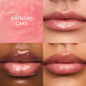 Summer Fridays Tinted Lip Butter Balm Duo Gift Set with a pink background