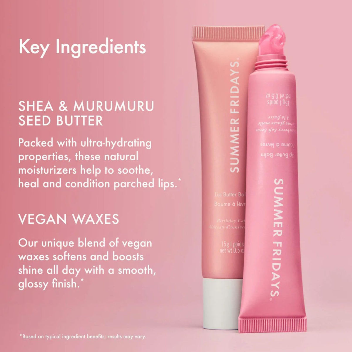 Summer Fridays Tinted Lip Butter Balm Duo Gift Set with both balms displayed