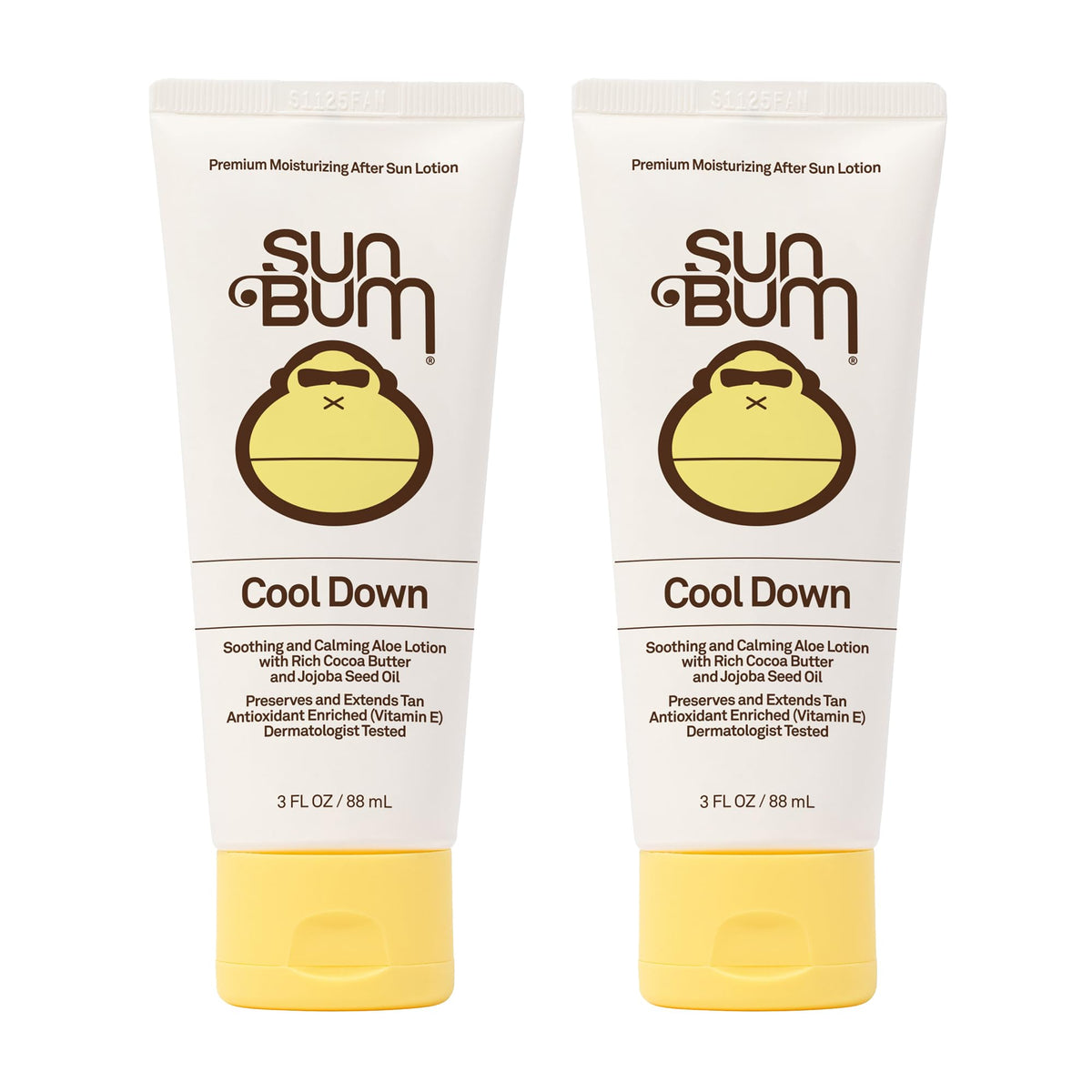 Sun Bum Cool Down Aloe Vera Lotion 2 pack front view