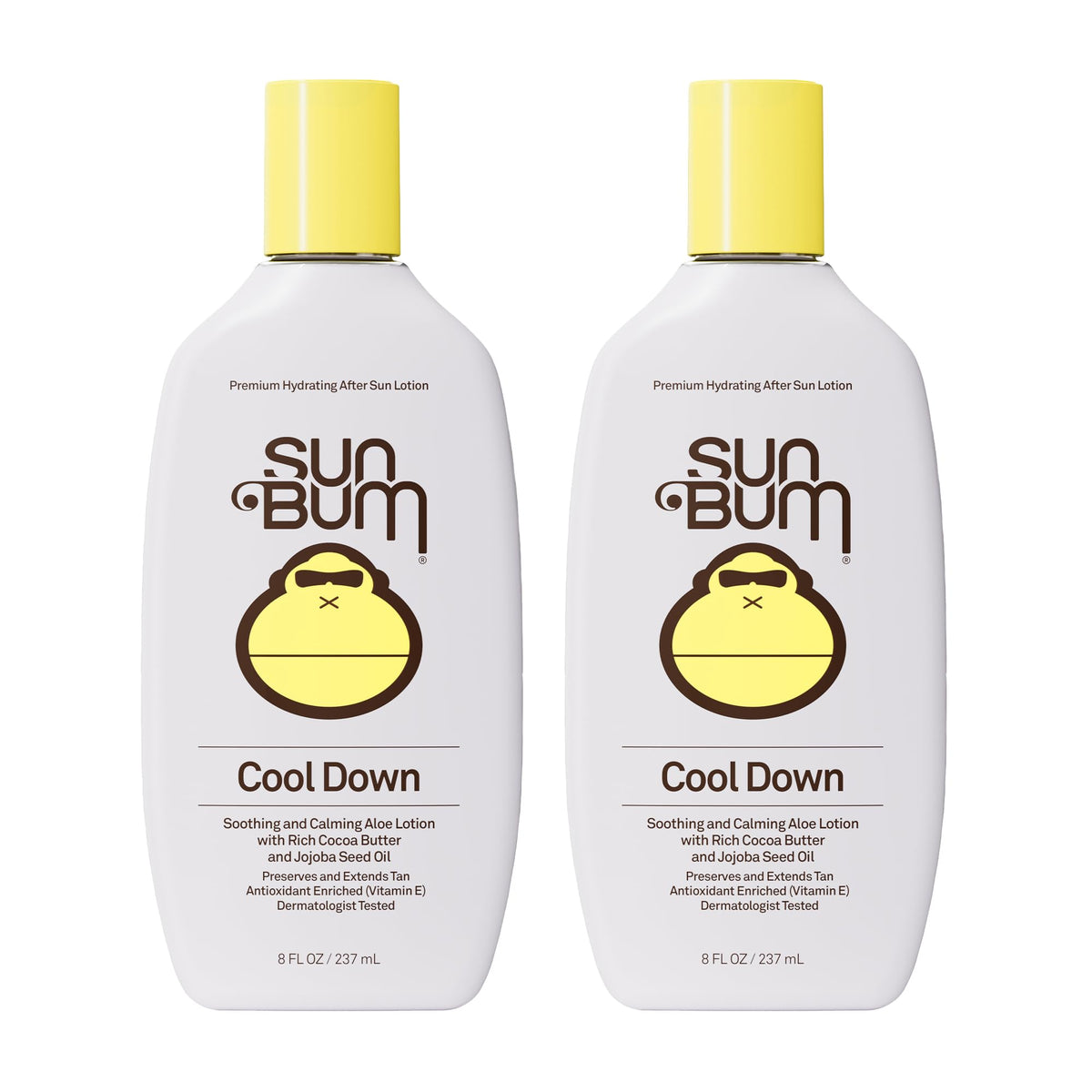 Sun Bum Cool Down Aloe Vera Lotion 2 pack front view
