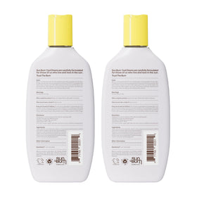 Sun Bum Cool Down Aloe Vera Lotion in a bathroom setting